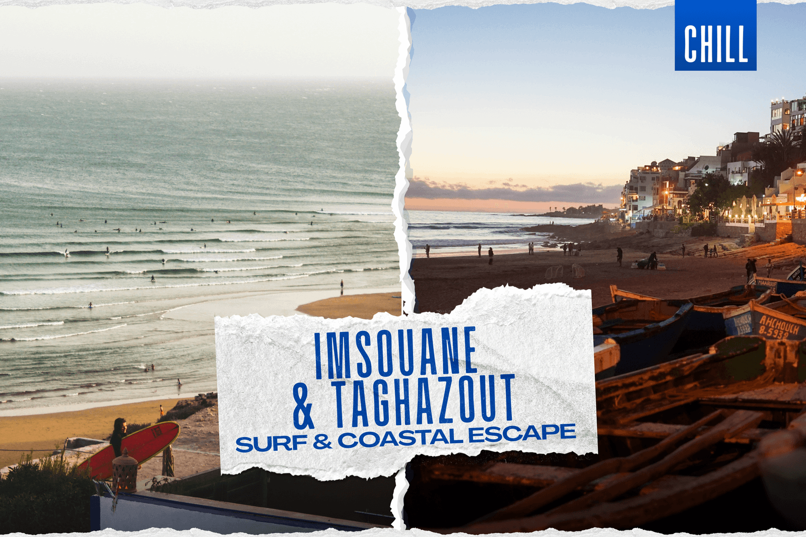 Imsouane surf camp and Taghazout coastal surf trip in Morocco